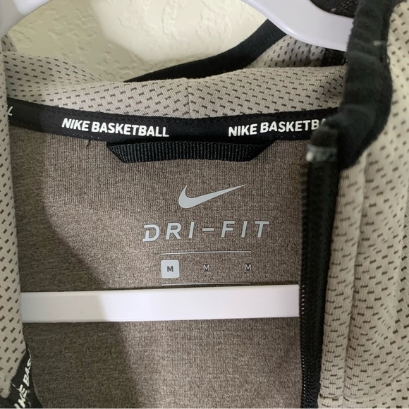 Nike Therma showtime Mens gray full zip basketball hooded sweater M - Picture 8 of 11